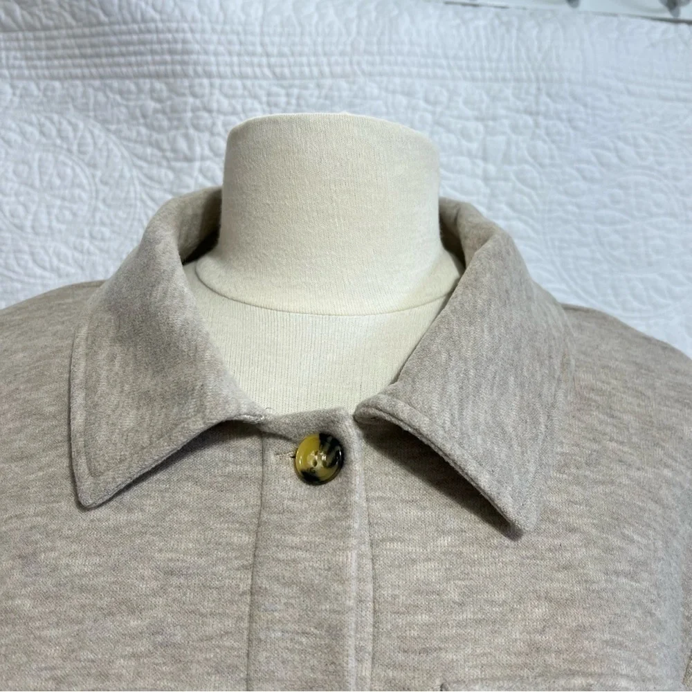 BAGATELLE Cropped Shacket Womens Brushed Sand, Size- X-Large - Picture 11 of 11